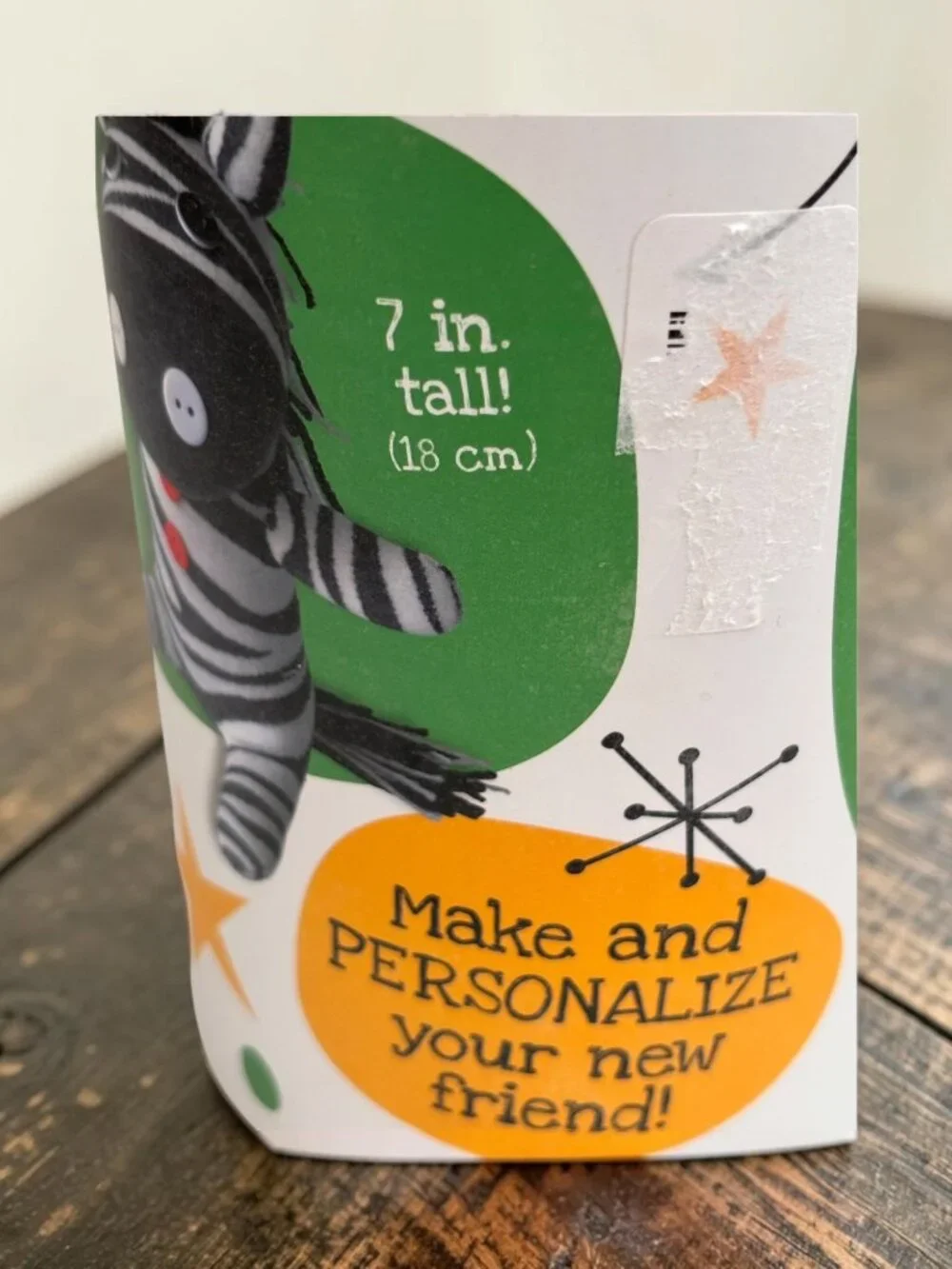 Craft Factory DIY Sock Zebra Kit 7